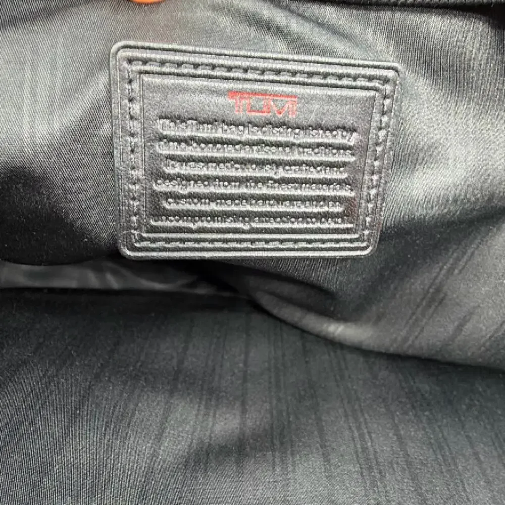 Tumi Alpha Expandable Organizer Black Ballistic Nylon Briefcase